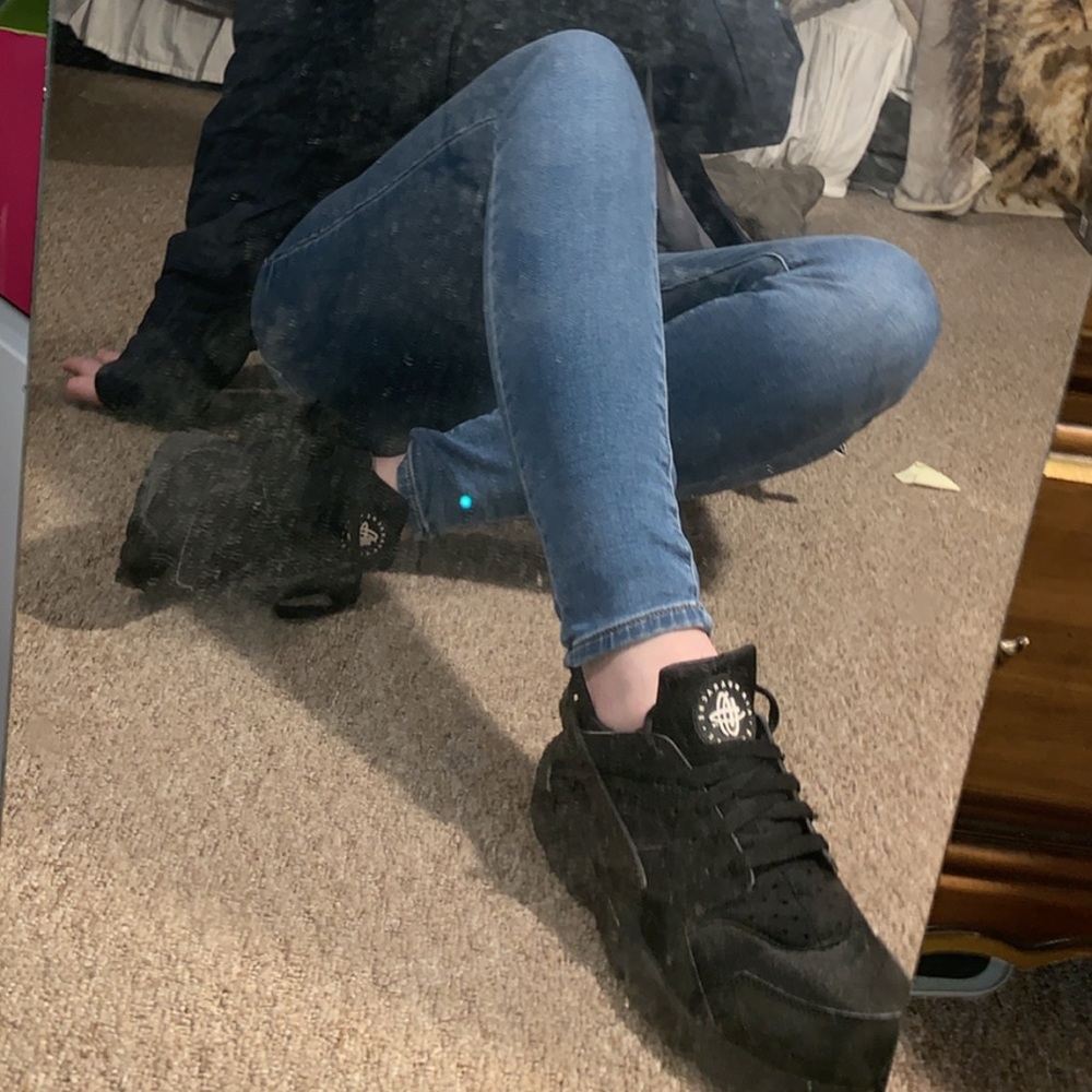 Black Huarache sneakers